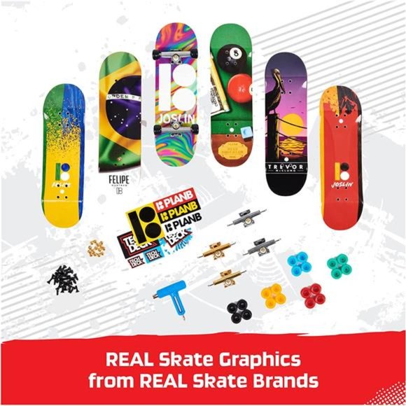 TECH DECK, Ultra DLX Fingerboard 4-Pack, Customizable Mini Skateboards - Picture 2 of 6